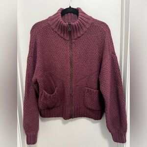 LOFT Women Burgundy Sweater